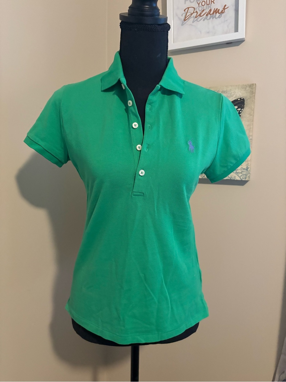 Ralph Lauren Bright Green Short-Sleeve Polo Tee